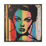 Color Splash: Vibrant Pop Art Lady Portrait