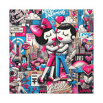 City Pulse : Peinture murale de graffitis dynamiques