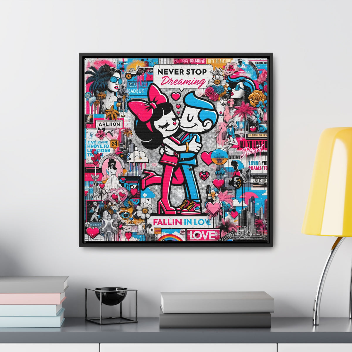 Urban Expression: Vibrant Graffiti Canvas