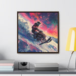 Snowscape Sprint: Snowmobile Dash in Color