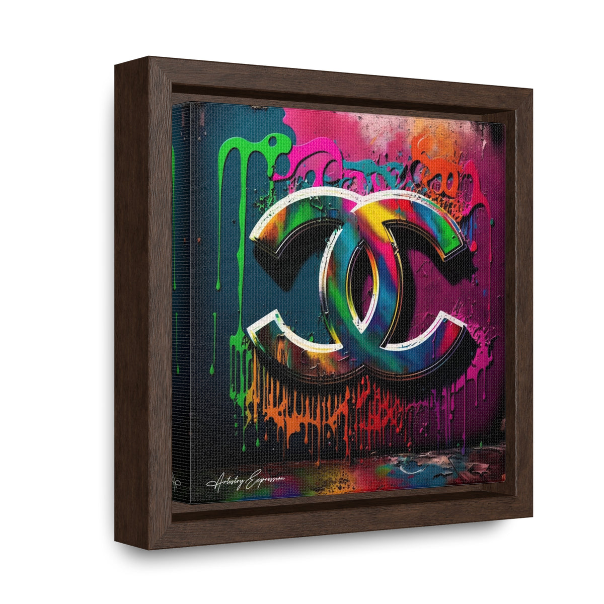 Street Art Broadcast: Channel Logo on Graffiti Wall