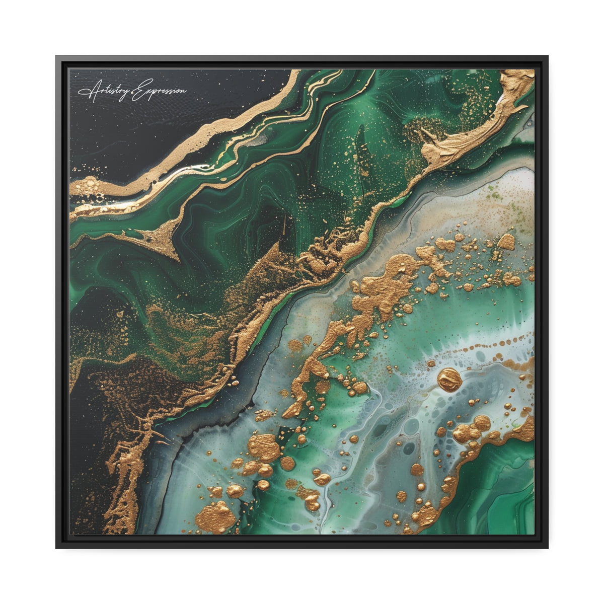 Emerald Ebb: Abstract Fluidity