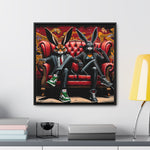 Bunny Street Style: Graffiti Mural of Urban Sophistication