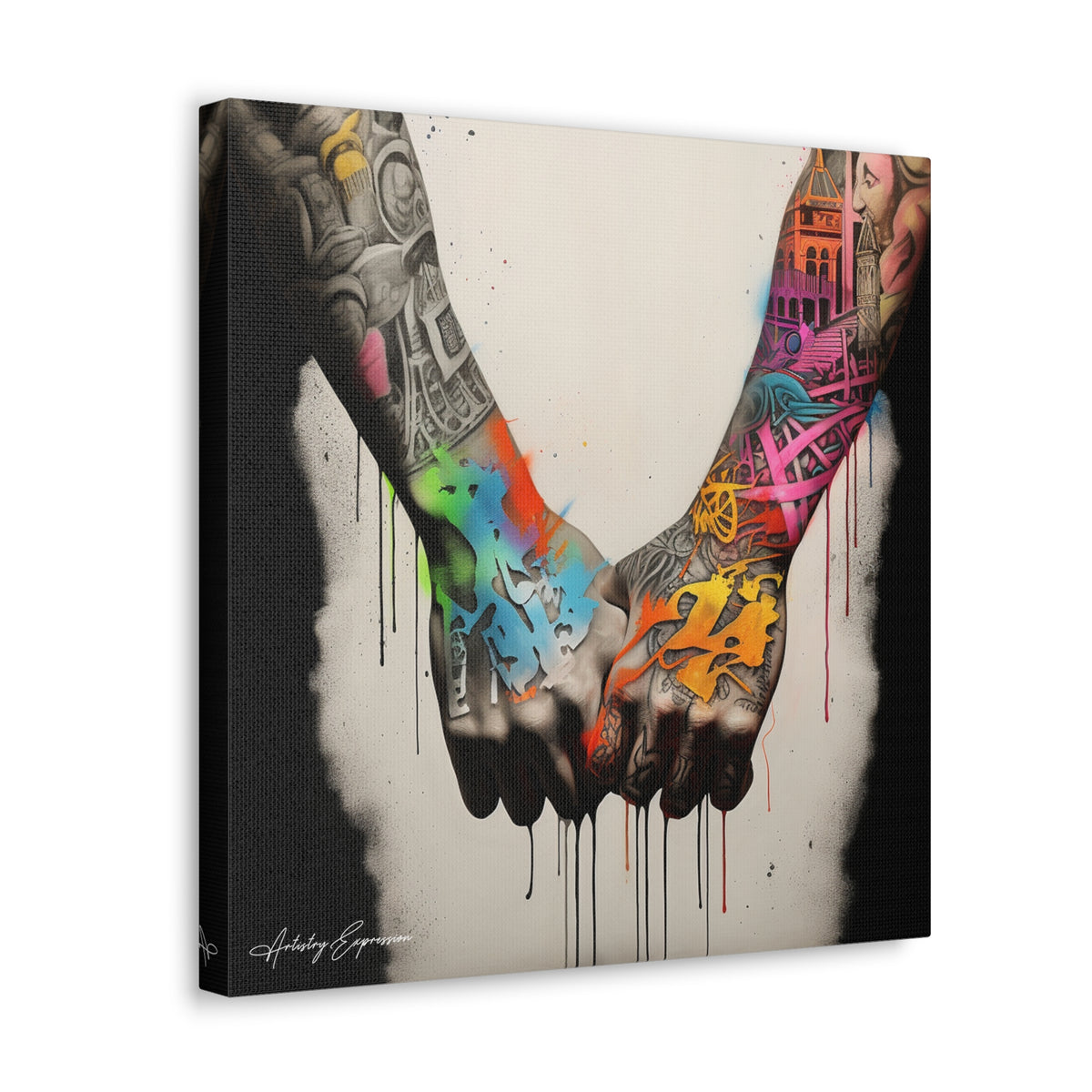 Tagged Together: Graffiti Depiction of Holding Hands