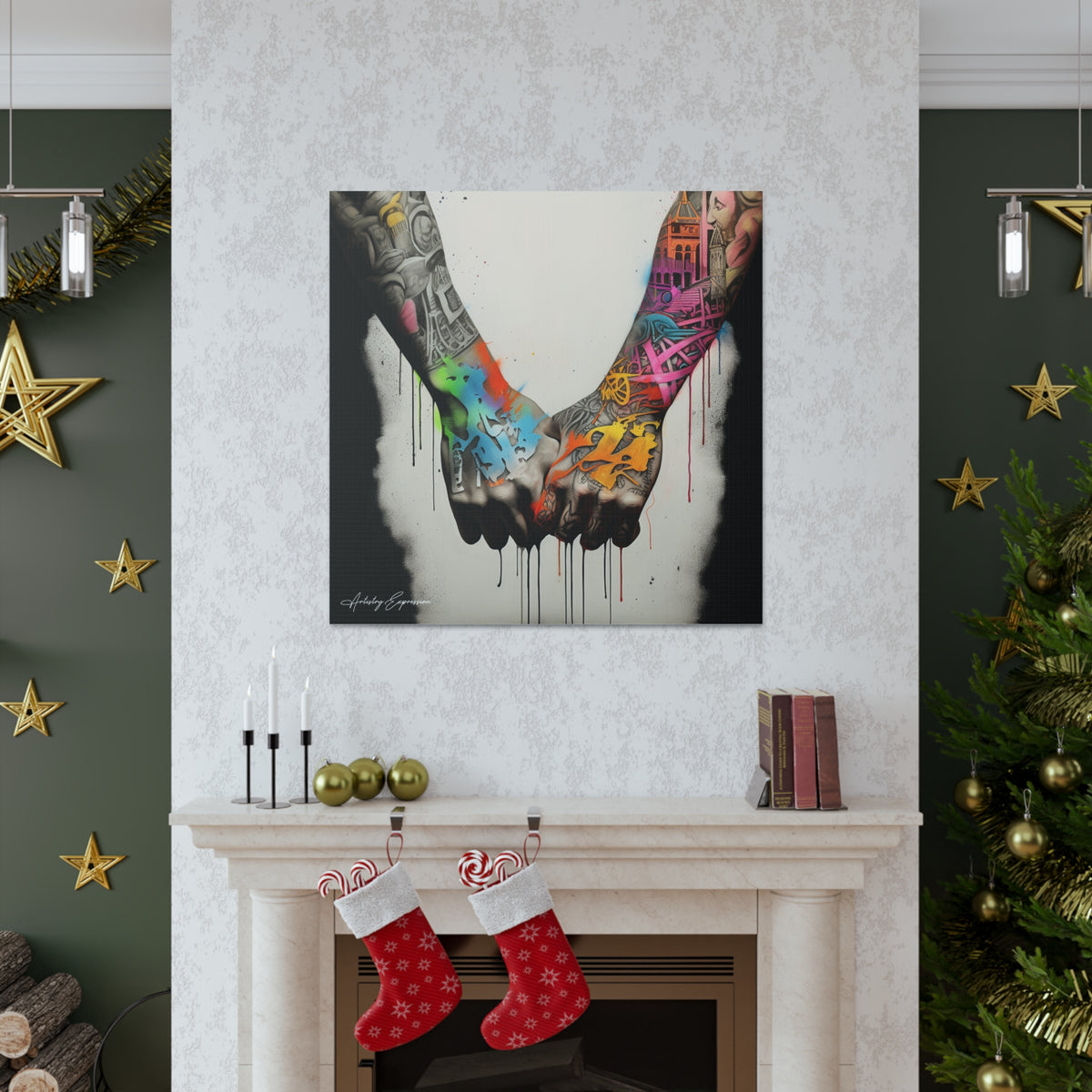 Tagged Together: Graffiti Depiction of Holding Hands