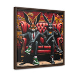 Bunny Street Style: Graffiti Mural of Urban Sophistication