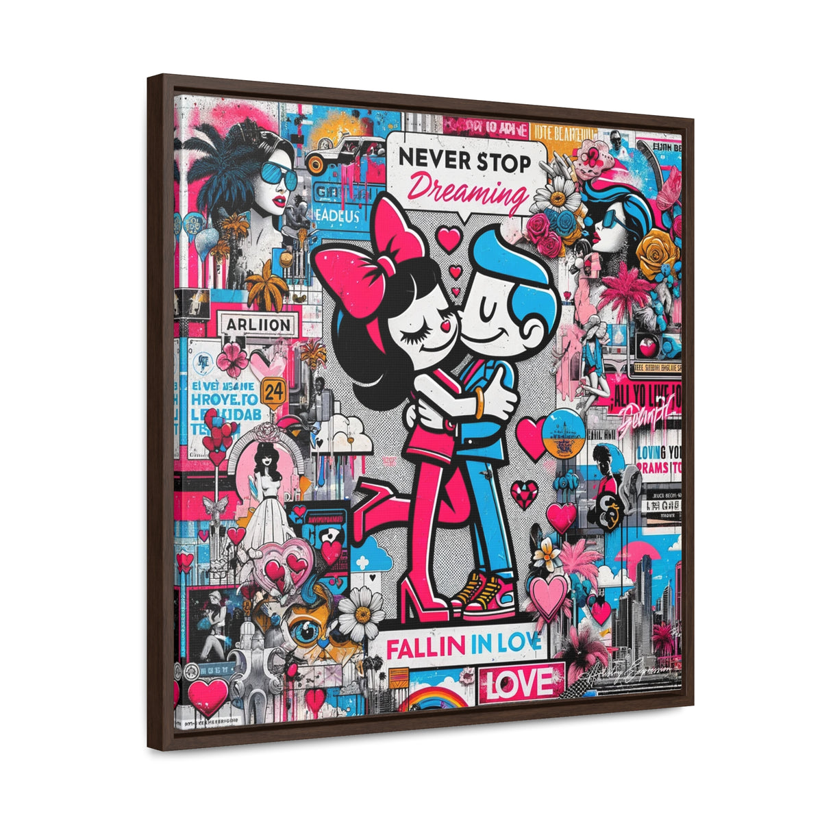 Urban Expression: Vibrant Graffiti Canvas