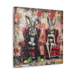 Urban Elegance: A Tale of Two Rabbits